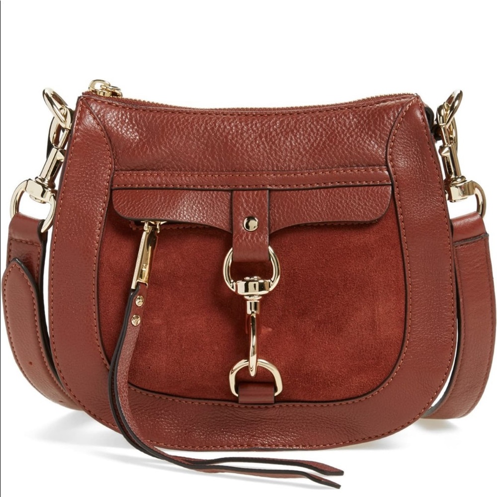 Rebecca Minkoff leather & suede saddle bag